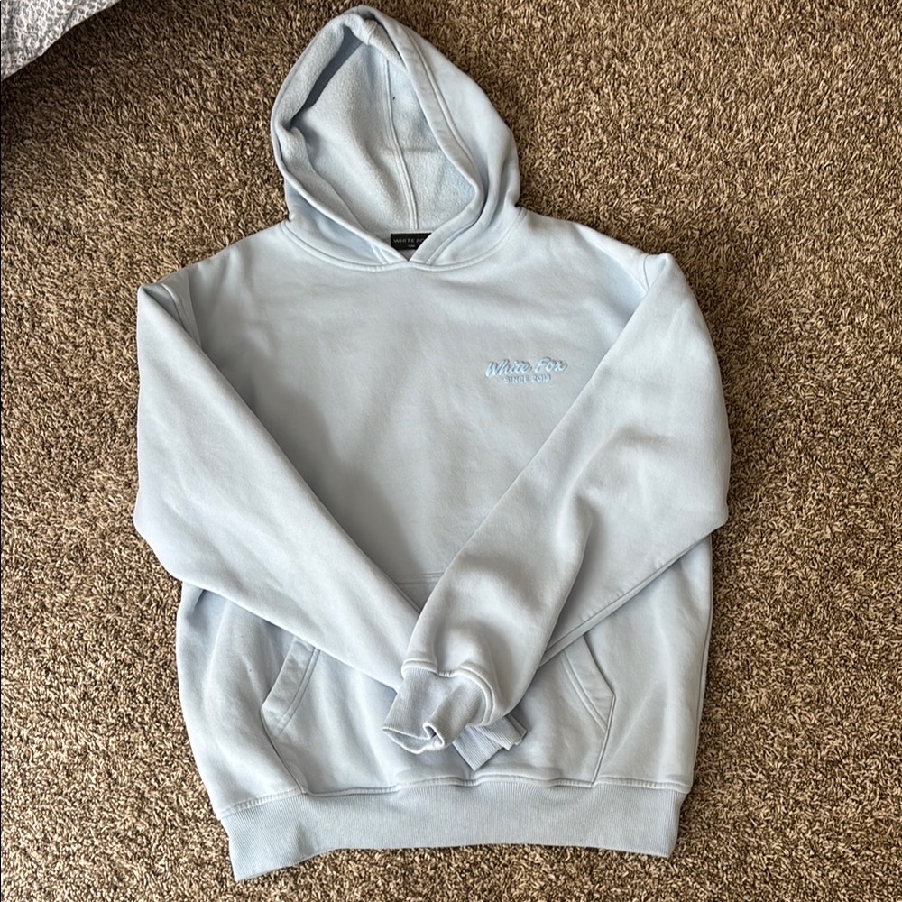 White Fox Boutique Blue Crew Neck Sweater